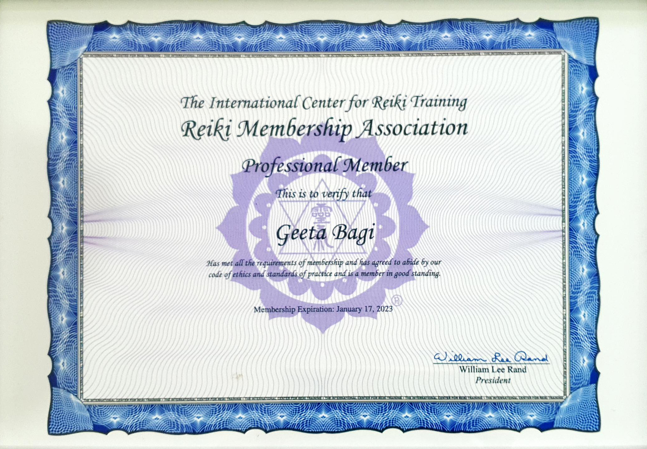 Reiki-membership
